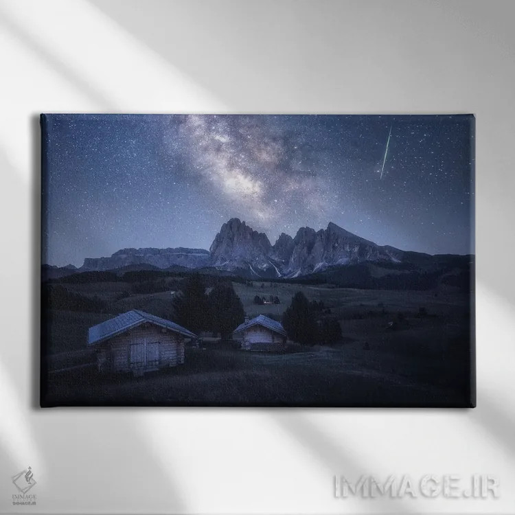 تابلو راه شیری بر فراز آلپه دی سوییسی (دولومیت) اثر دنیل گاستاگر - نمای روبهرو روی دیوار