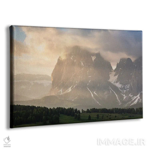 تابلو نور طلایی در لنگکفل (دولومیت) اثر دنیل گاستاگر - نمای پرسپکتیو محصول