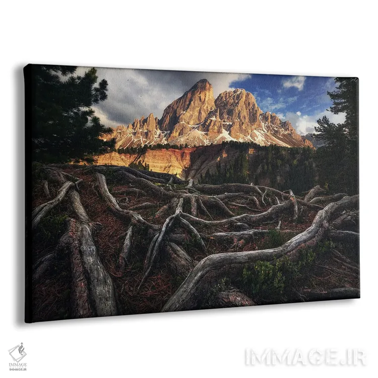 تابلو نمای دراماتیک پیتلرکوفل (دولومیت) اثر دنیل گاستاگر - نمای پرسپکتیو محصول