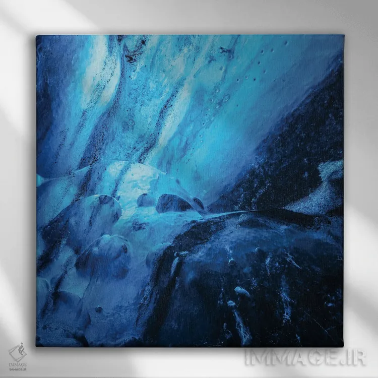 تابلو انتزاعی یخزده اثر دنیل گاستاگر - نمای روبهرو روی دیوار