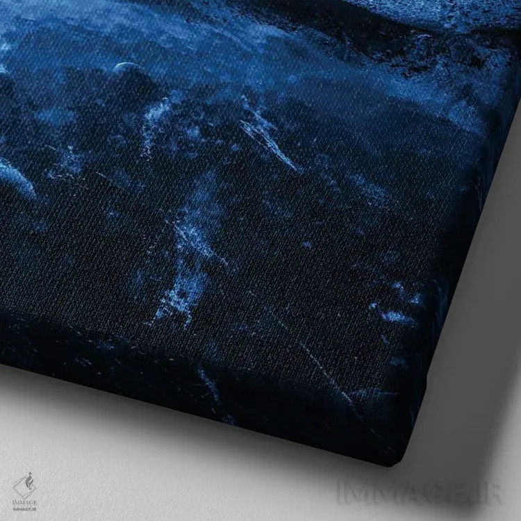 تابلو انتزاعی یخزده اثر دنیل گاستاگر - نمای نزدیک بافت بوم