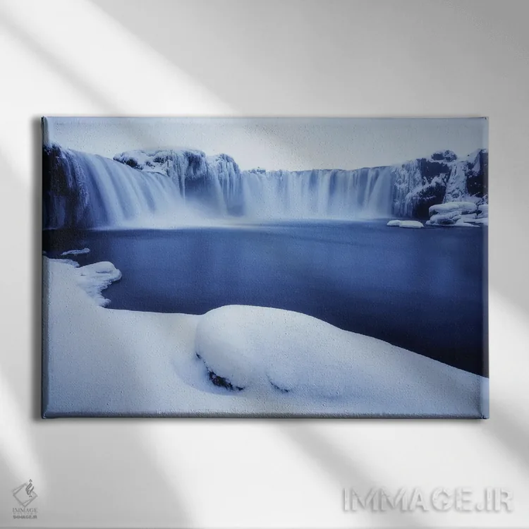 تابلو شرایط زمستانی بینقص در گودافوس اثر دنیل گاستاگر - نمای روبهرو روی دیوار