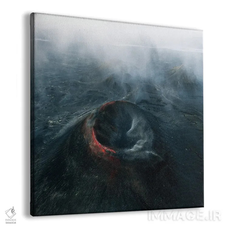 تابلو دهانه سیاه در ارتفاعات ایسلند اثر دنیل گاستاگر - نمای پرسپکتیو محصول