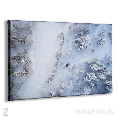 تابلو زمستان در باواریا از بالا اثر دنیل گاستاگر - نمای پرسپکتیو محصول