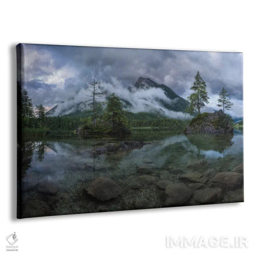 تابلو دریاچه هینترزی احساسی در باواریا (آلمان) اثر دنیل گاستاگر - نمای پرسپکتیو محصول