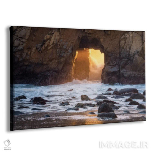 تابلو غروب در ساحل بیگ سور (کالیفرنیا) اثر دنیل گاستاگر - نمای پرسپکتیو محصول