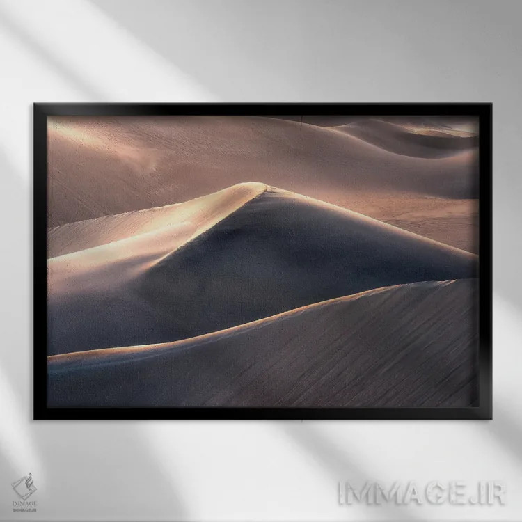 تابلو آخرین نور در بیابان اثر دنیل گاستاگر - نمای قابدار مشکی