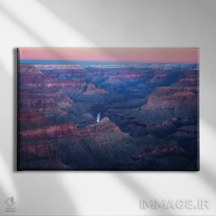 تابلو صبح سرد زمستانی در گرند کنیون (آریزونا) اثر دنیل گاستاگر - نمای روبهرو روی دیوار