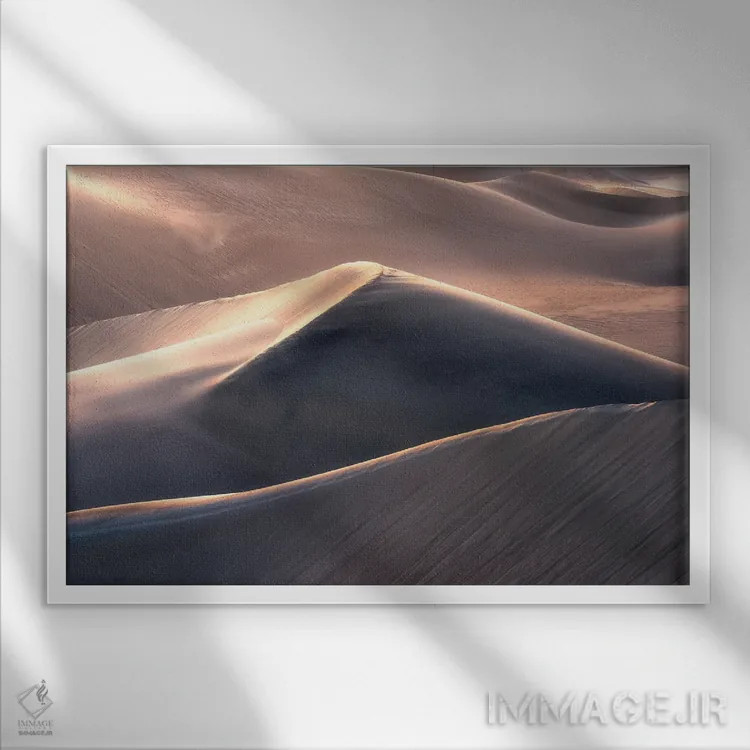 تابلو آخرین نور در بیابان اثر دنیل گاستاگر - نمای قابدار سفید