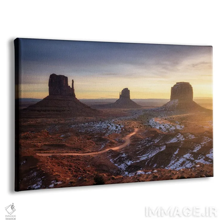 تابلو طلوع طلایی زمستانی در دره یادبود (آریزونا) اثر دنیل گاستاگر - نمای پرسپکتیو محصول