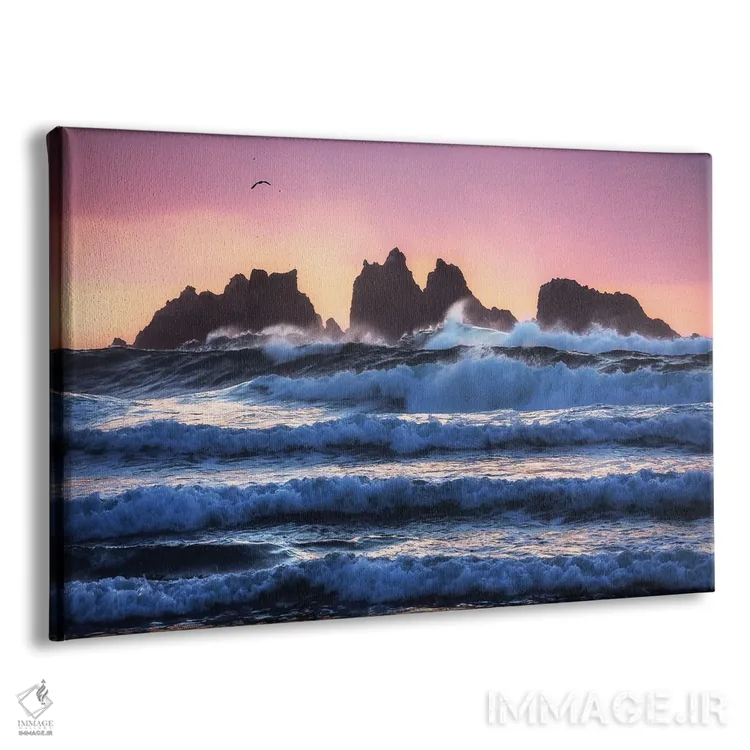 تابلو لایههای موج در ساحل بندن اثر دنیل گاستاگر - نمای پرسپکتیو محصول