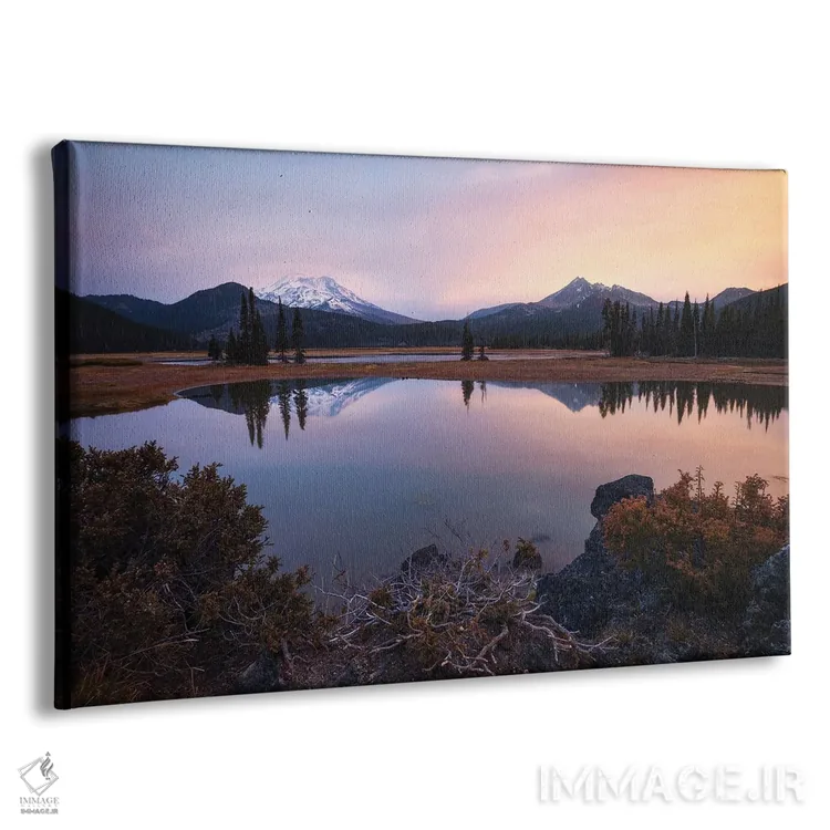 تابلو صبح آرام کنار دریاچهای در اورگن اثر دنیل گاستاگر - نمای پرسپکتیو محصول