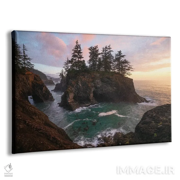 تابلو غروب در ساحل اورگن اثر دنیل گاستاگر - نمای پرسپکتیو محصول