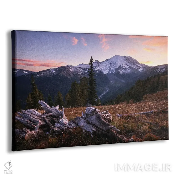 تابلو چشمانداز غروب کوه رینیر (واشنگتن) اثر دنیل گاستاگر - نمای پرسپکتیو محصول