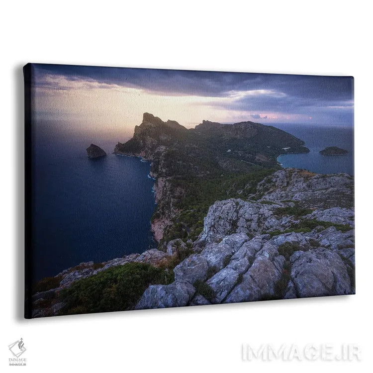 تابلو طلوع رازآلود در چشمانداز فورمنتور (مایورکا) اثر دنیل گاستاگر - نمای پرسپکتیو محصول