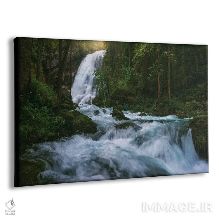 تابلو بهار در آبشار گلینگر (اتریش) اثر دنیل گاستاگر - نمای پرسپکتیو محصول