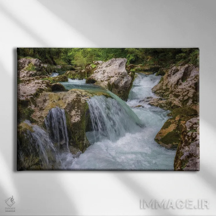 تابلو بهار در جنگل اسلوونی اثر دنیل گاستاگر - نمای روبهرو روی دیوار