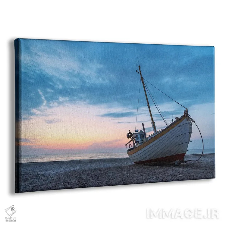 تابلو غروب در ساحل دانمارک اثر دنیل گاستاگر - نمای پرسپکتیو محصول