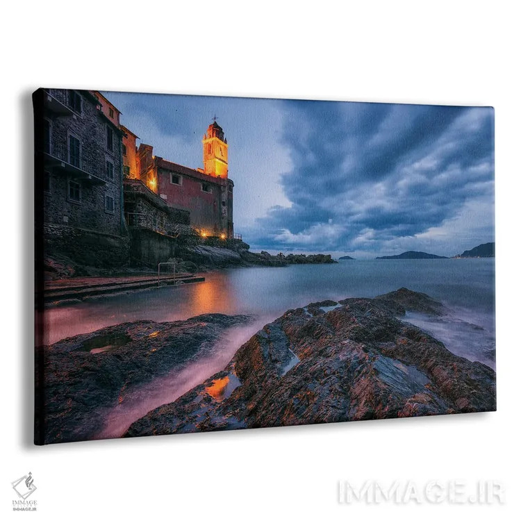 تابلو ساعت آبی در تلارو (ایتالیا) اثر دنیل گاستاگر - نمای پرسپکتیو محصول