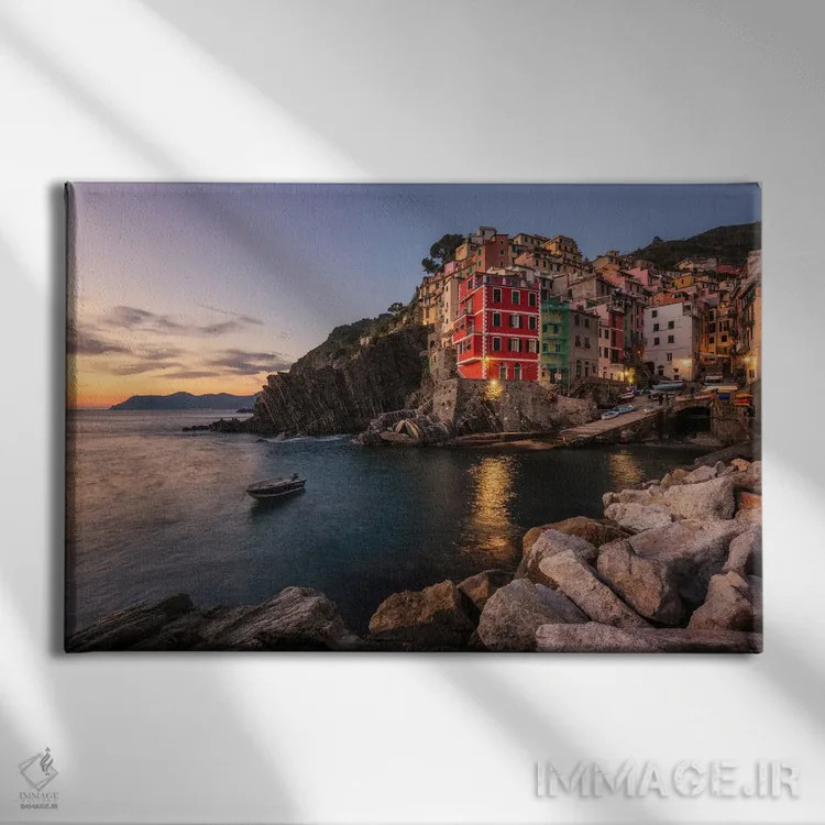 تابلو غروب آرام در ریوماجوره اثر دنیل گاستاگر - نمای روبهرو روی دیوار