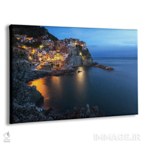 تابلو ساعت آبی در مانارولا (ایتالیا) اثر دنیل گاستاگر - نمای پرسپکتیو محصول