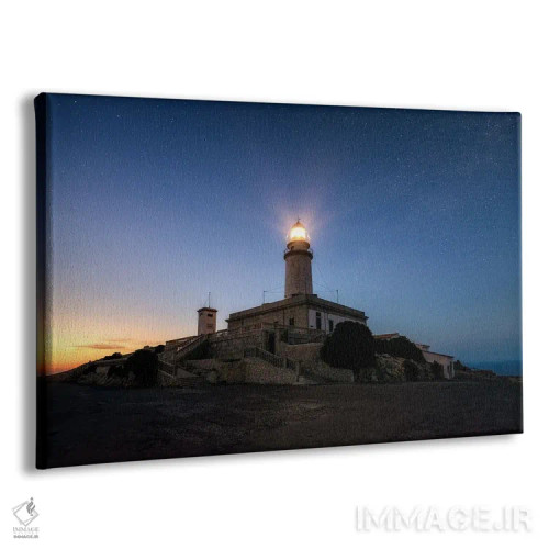 تابلو آخرین نور آسمان شب در دماغه فورمنتور (مایورکا) اثر دنیل گاستاگر - نمای پرسپکتیو محصول