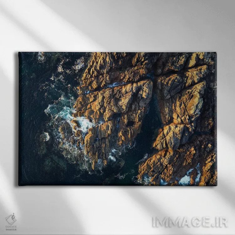 تابلو ساحل ایرلند از بالا اثر دنیل گاستاگر - نمای روبهرو روی دیوار