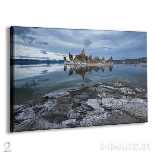تابلو بازتابهای آرام در دریاچه مونو (آمریکا) اثر دنیل گاستاگر - نمای پرسپکتیو محصول