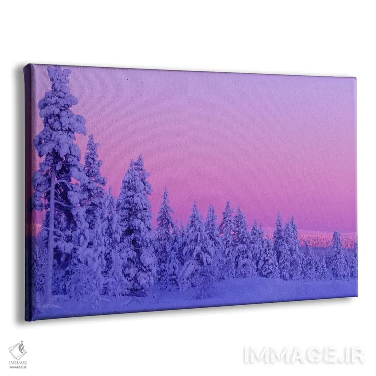 تابلو Saariselka, Lapland, Finland,غروب زمستانی جادویی، ساریسلکا، لاپلند، فنلاند اثر دیزی گیلارباوری - نمای پرسپکتیو محصول