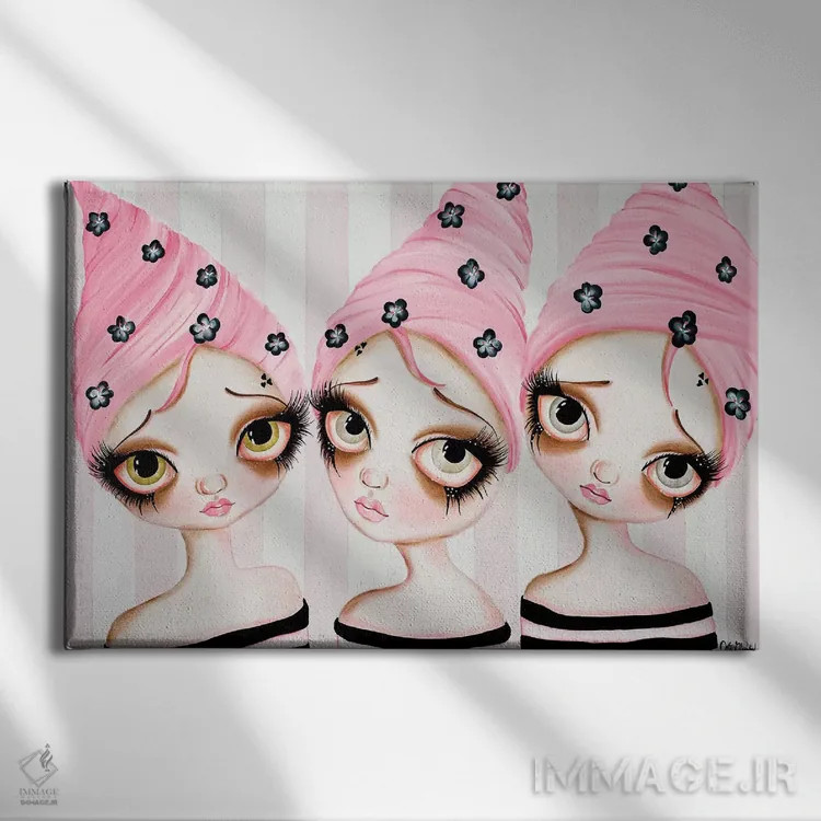 تابلو یک دو سه ۲ (فرانسه) اثر داتی گلیسون - نمای روبهرو روی دیوار