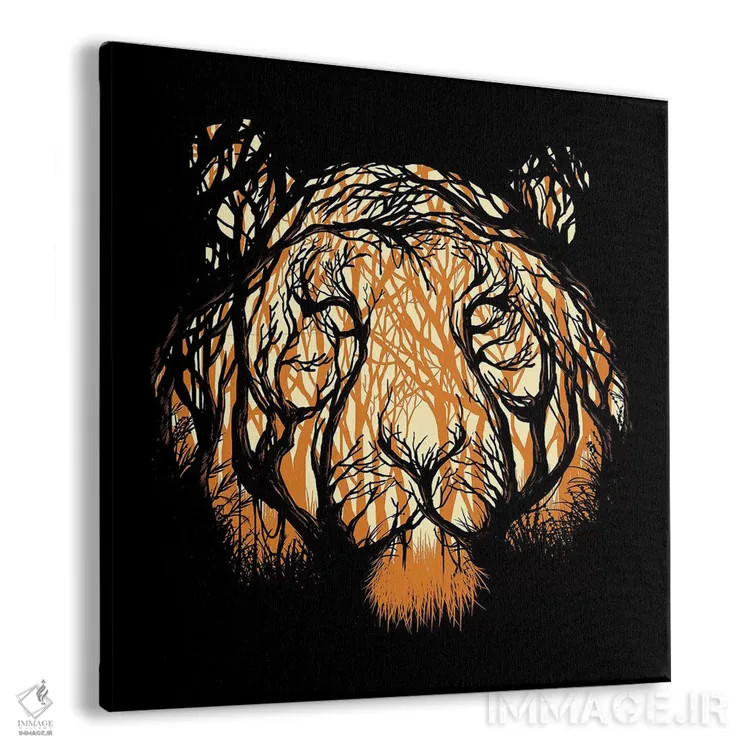 تابلو شکارچی پنهان اثر دیجیتال کاربین (نام هنرمند یا استودیو) - نمای پرسپکتیو محصول