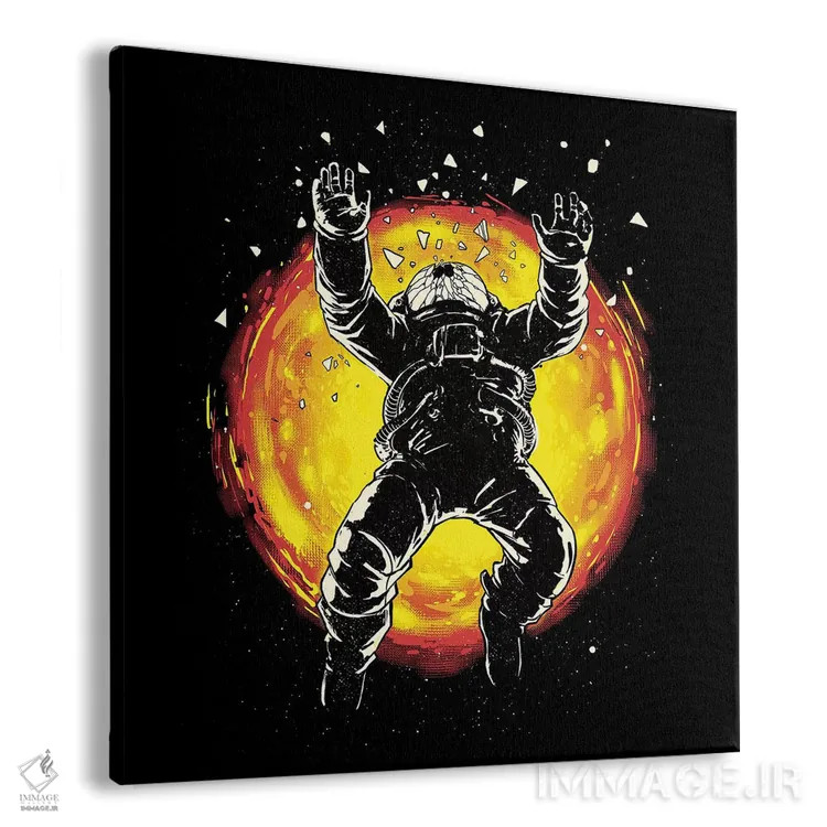 تابلو گم شده در فضا اثر دیجیتال کاربین (نام هنرمند یا استودیو) - نمای پرسپکتیو محصول