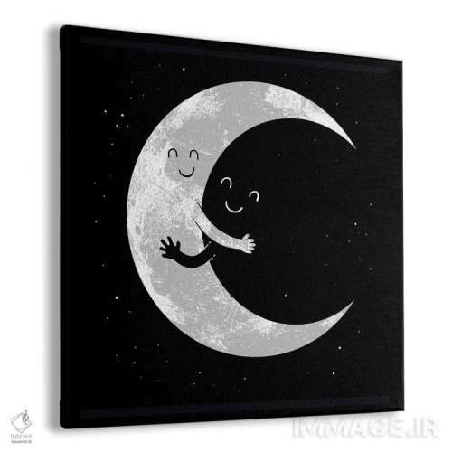 تابلو آغوش ماه اثر دیجیتال کاربین (نام هنرمند یا استودیو) - نمای پرسپکتیو محصول