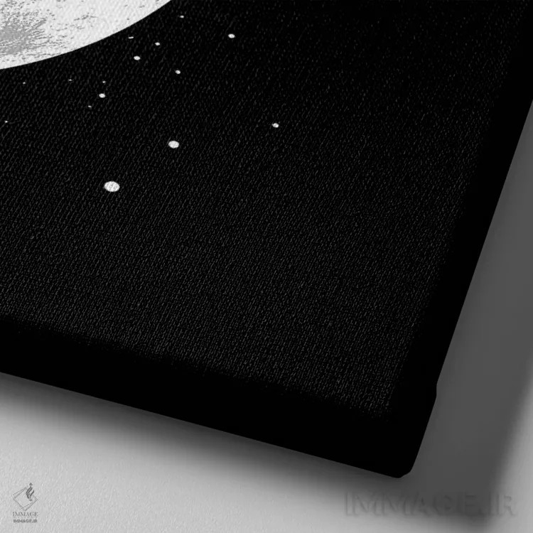 تابلو اسلایدشو اثر دیجیتال کاربین (نام هنرمند یا استودیو) - نمای نزدیک بافت بوم