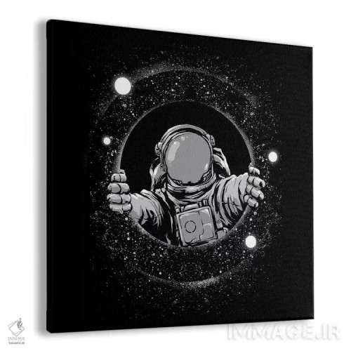 تابلو سیاهچاله اثر دیجیتال کاربین (نام هنرمند یا استودیو) - نمای پرسپکتیو محصول