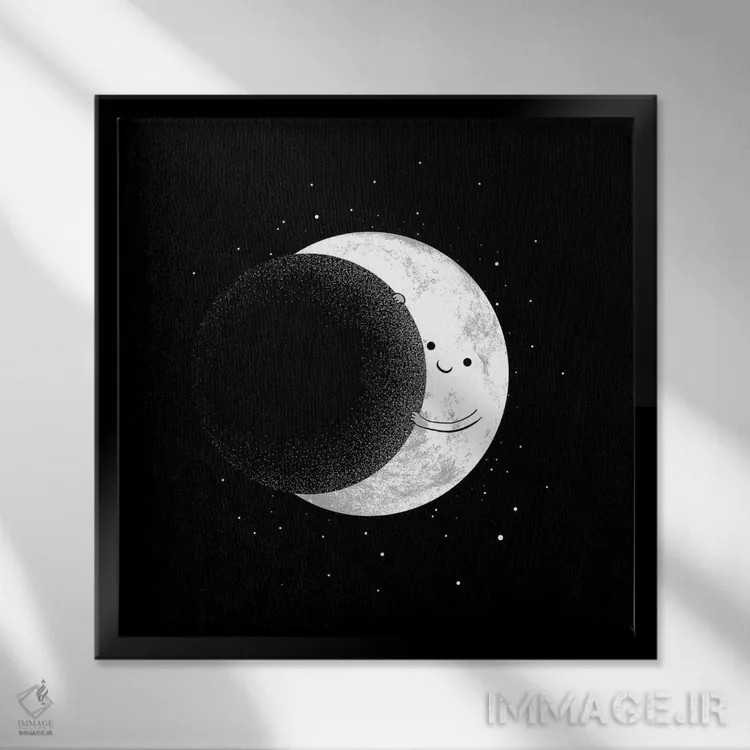 تابلو اسلایدشو اثر دیجیتال کاربین (نام هنرمند یا استودیو) - نمای قابدار مشکی