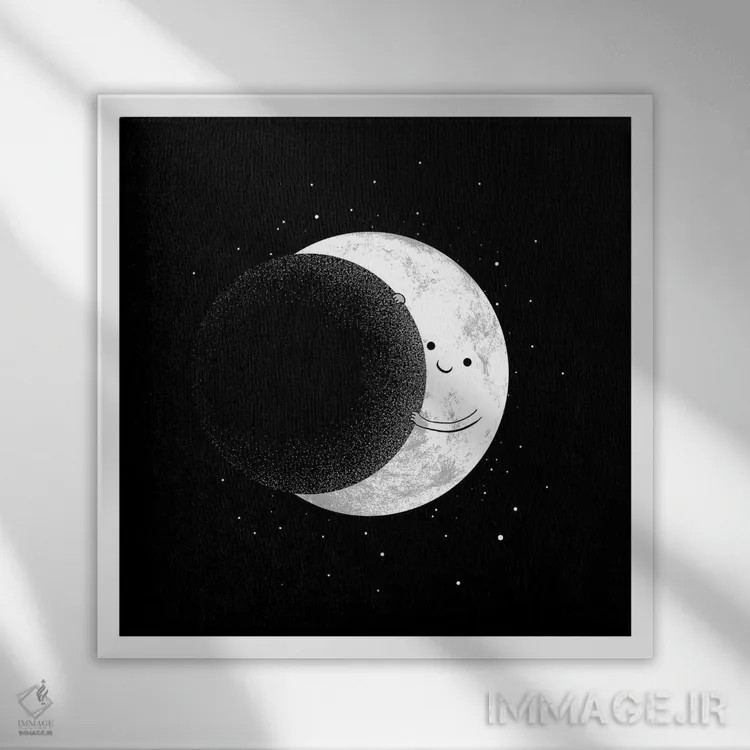 تابلو اسلایدشو اثر دیجیتال کاربین (نام هنرمند یا استودیو) - نمای قابدار سفید