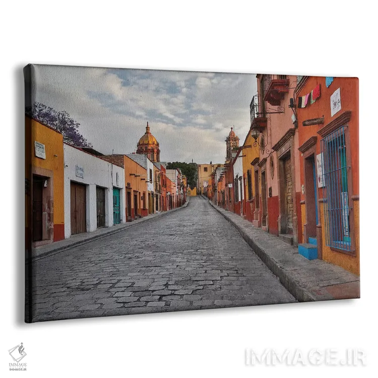 تابلو Mexico. Street scene,سن میگوئل د آلنده، مکزیک. صحنهای از خیابان اثر دارل گالین - نمای پرسپکتیو محصول