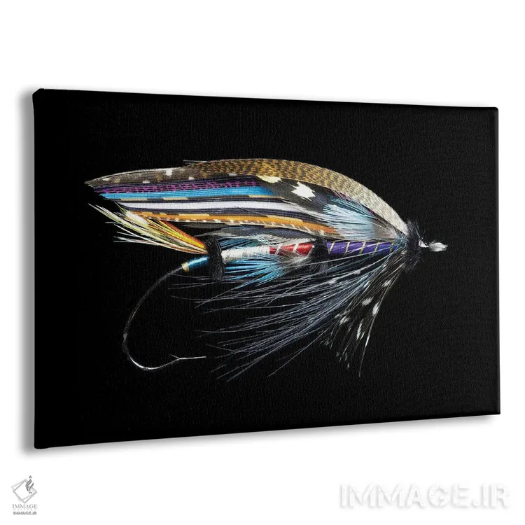 تابلو طرحهای ماهیگیری سالمون آتلانتیک. "فلمینگ" اثر دارل گالین - نمای پرسپکتیو محصول