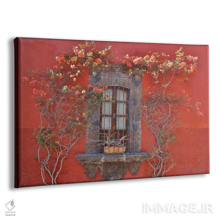 تابلو سن میگل د آلنده، مکزیک. ساختمانها و پنجرههای رنگارنگ (مکزیک) اثر دارل گالین - نمای پرسپکتیو محصول