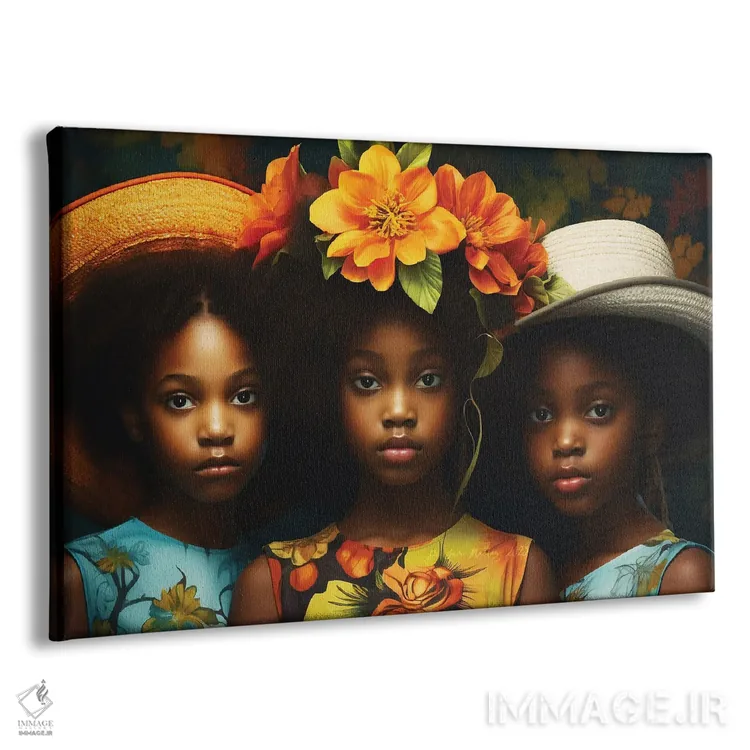 تابلو خواهران اثر دیجیتال وایلد آرت (استودیو هنری) - نمای پرسپکتیو محصول