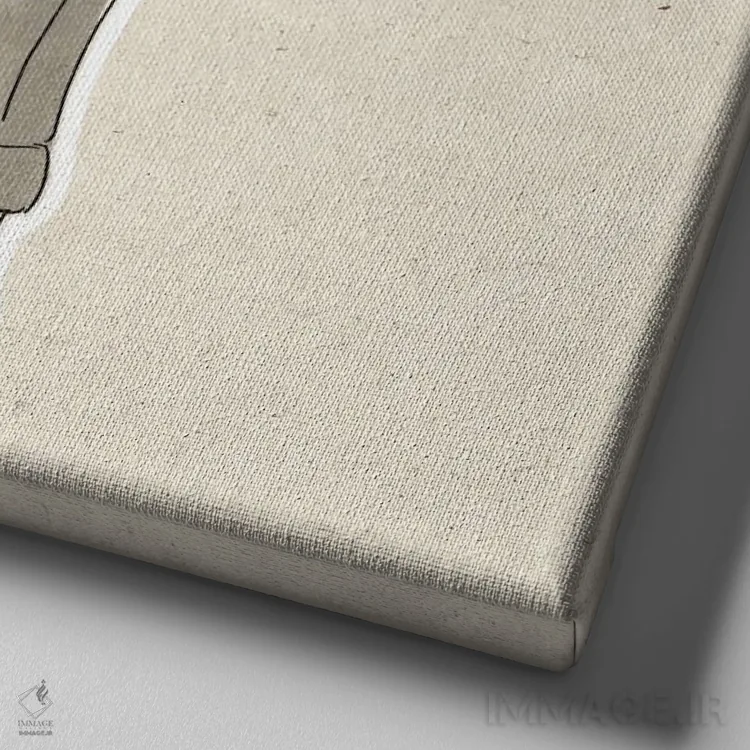 تابلو موش با ساز ارهو (ساز چینی) اثر باورگژونگ هو - نمای نزدیک بافت بوم