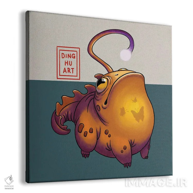 تابلو قورباغه ماهیگیر اثر باورگژونگ هو - نمای پرسپکتیو محصول