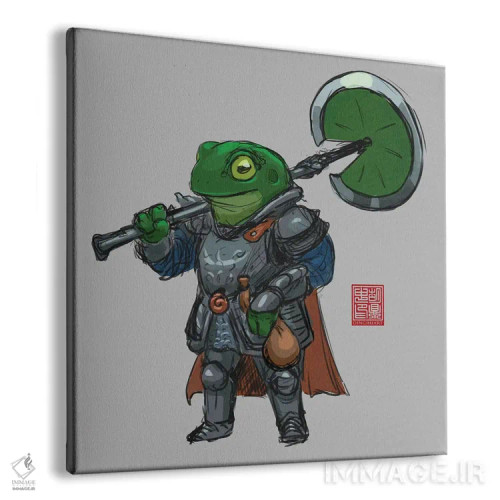 تابلو قورباغه جنگجو اثر باورگژونگ هو - نمای پرسپکتیو محصول