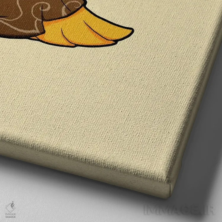 تابلو پرنده احمق کرم را میگیرد اثر باورگژونگ هو - نمای نزدیک بافت بوم