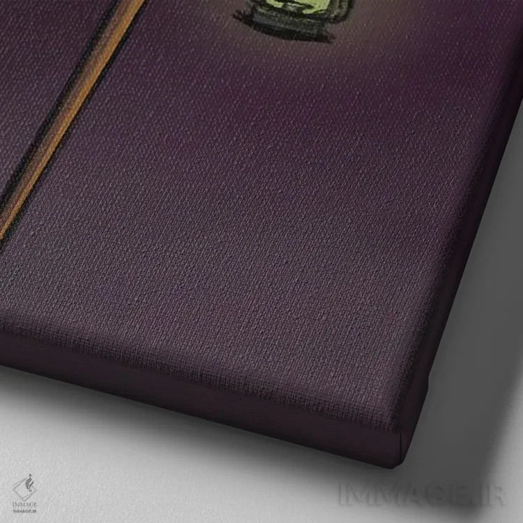 تابلو دکتر طاعون بانمک اثر باورگژونگ هو - نمای نزدیک بافت بوم