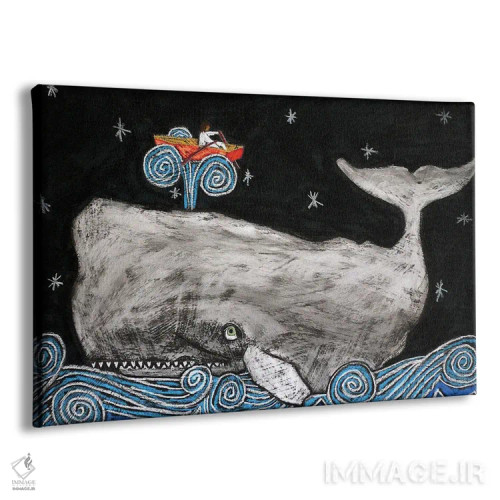 تابلو یونس و نهنگ اثر دیویدای هینْدز - نمای پرسپکتیو محصول