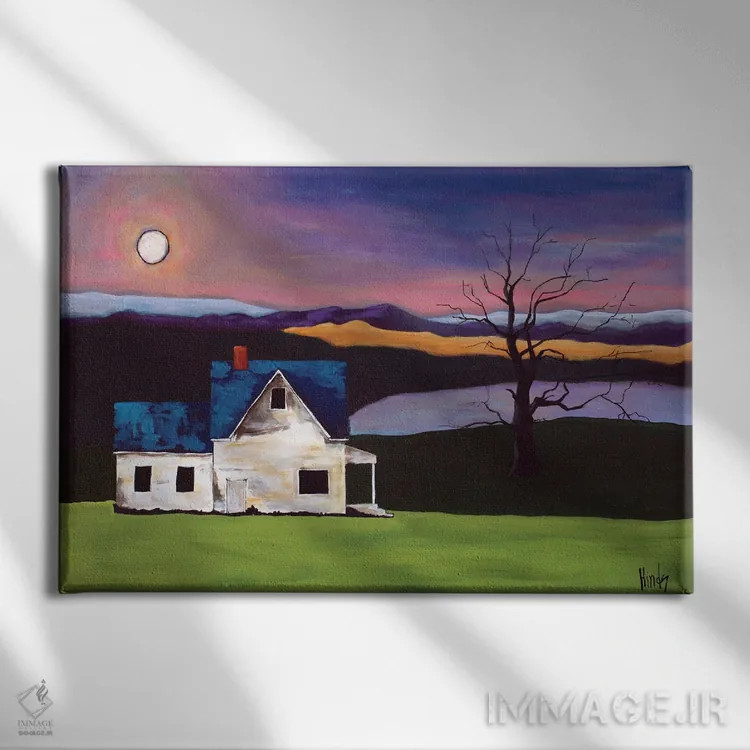 تابلو تنها اثر دیویدای هینْدز - نمای روبهرو روی دیوار