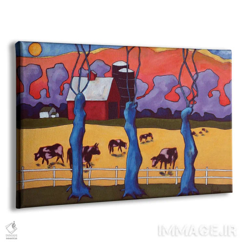 تابلو سه درخت II اثر دیویدای هینْدز - نمای پرسپکتیو محصول