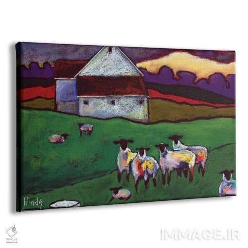 تابلو گوسفند اثر دیویدای هینْدز - نمای پرسپکتیو محصول